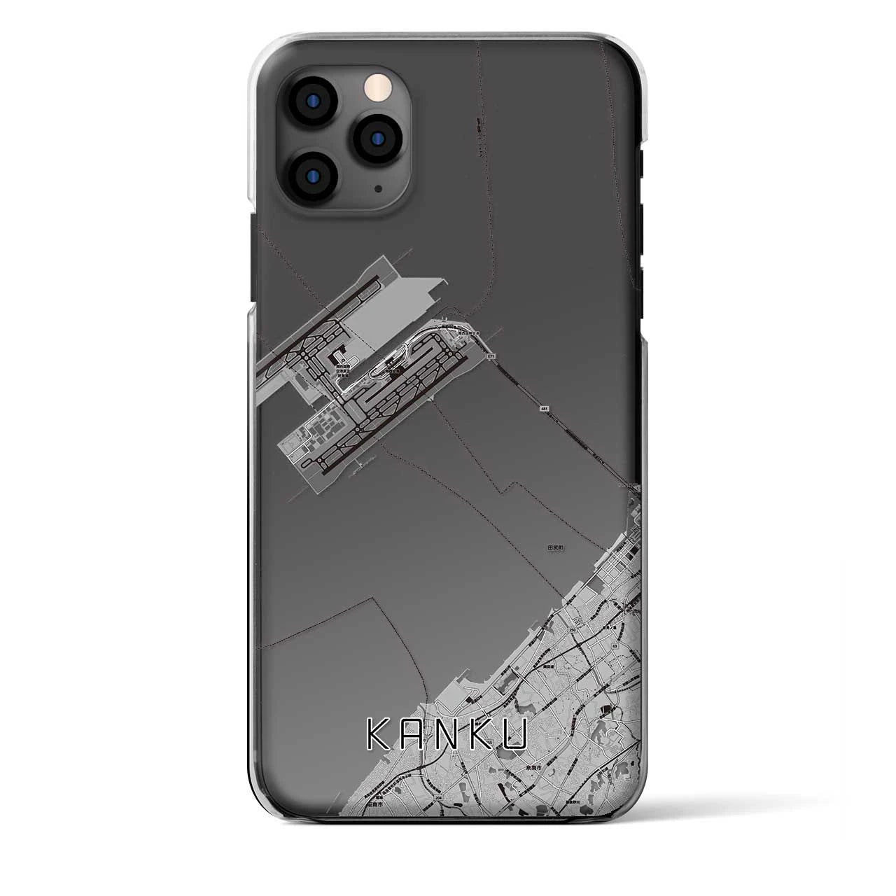 【関空(大阪府)】地図柄iPhoneケース(クリアタイプ)