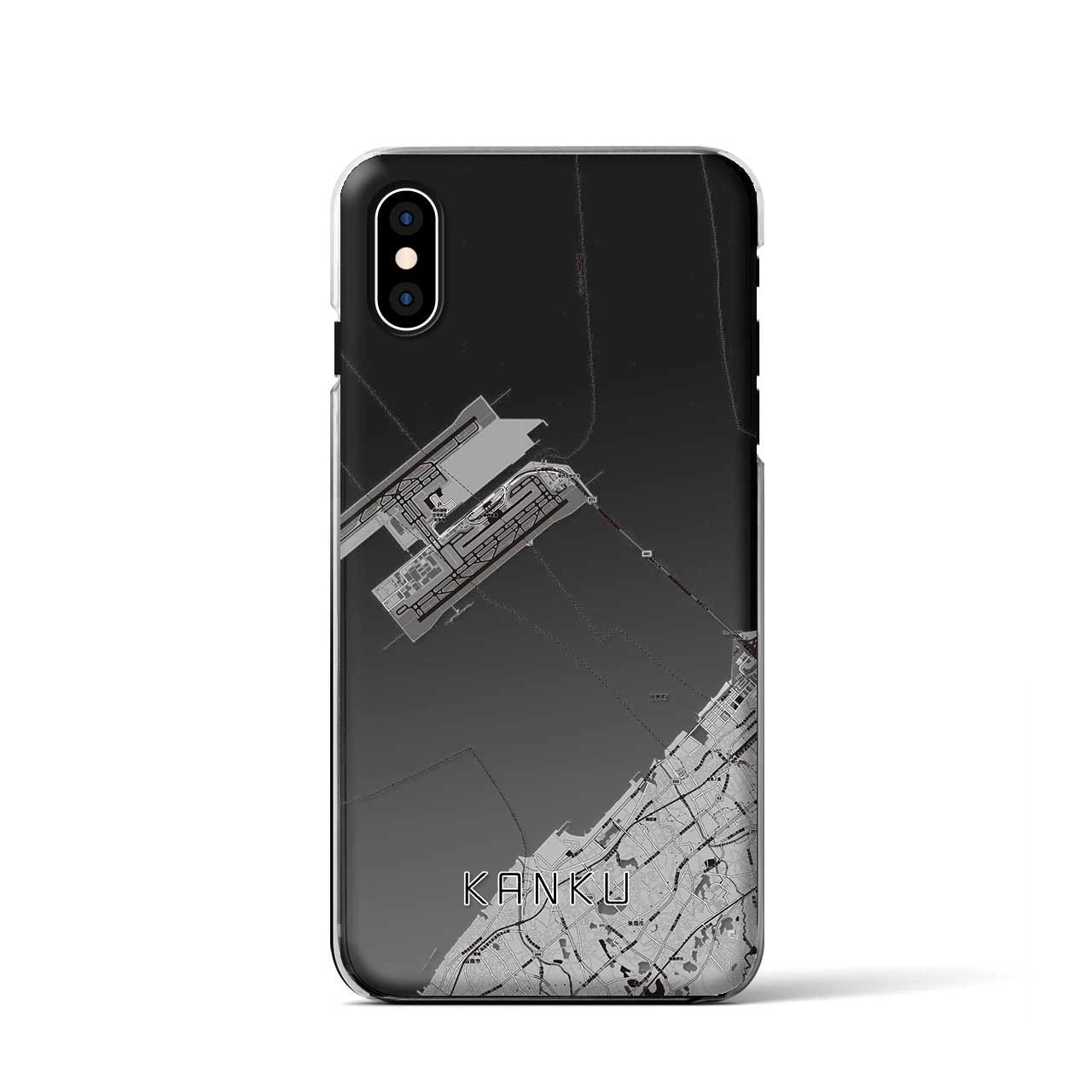 【関空(大阪府)】地図柄iPhoneケース(クリアタイプ)