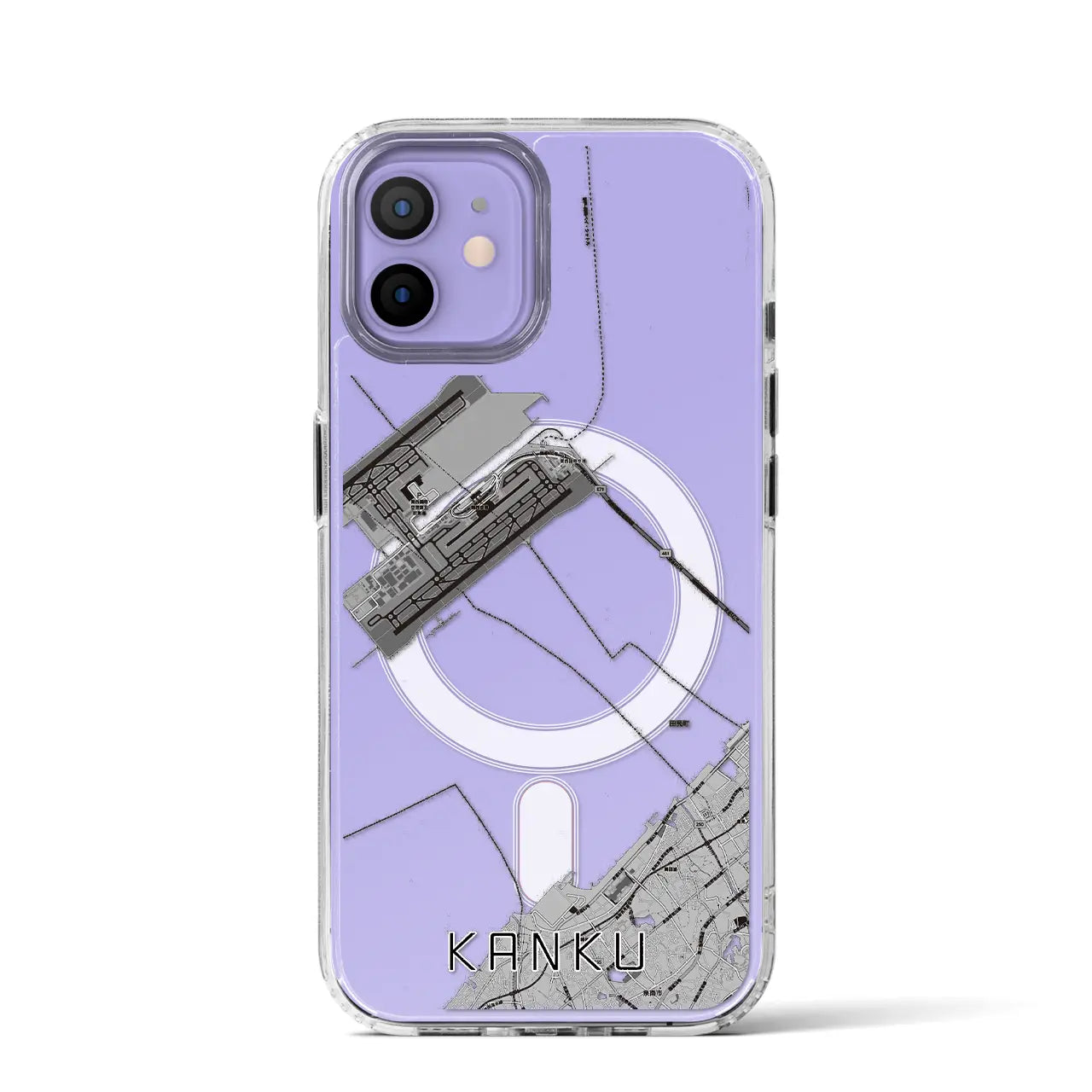 【関空(大阪府)】地図柄iPhoneケース(MagSafeタイプ)