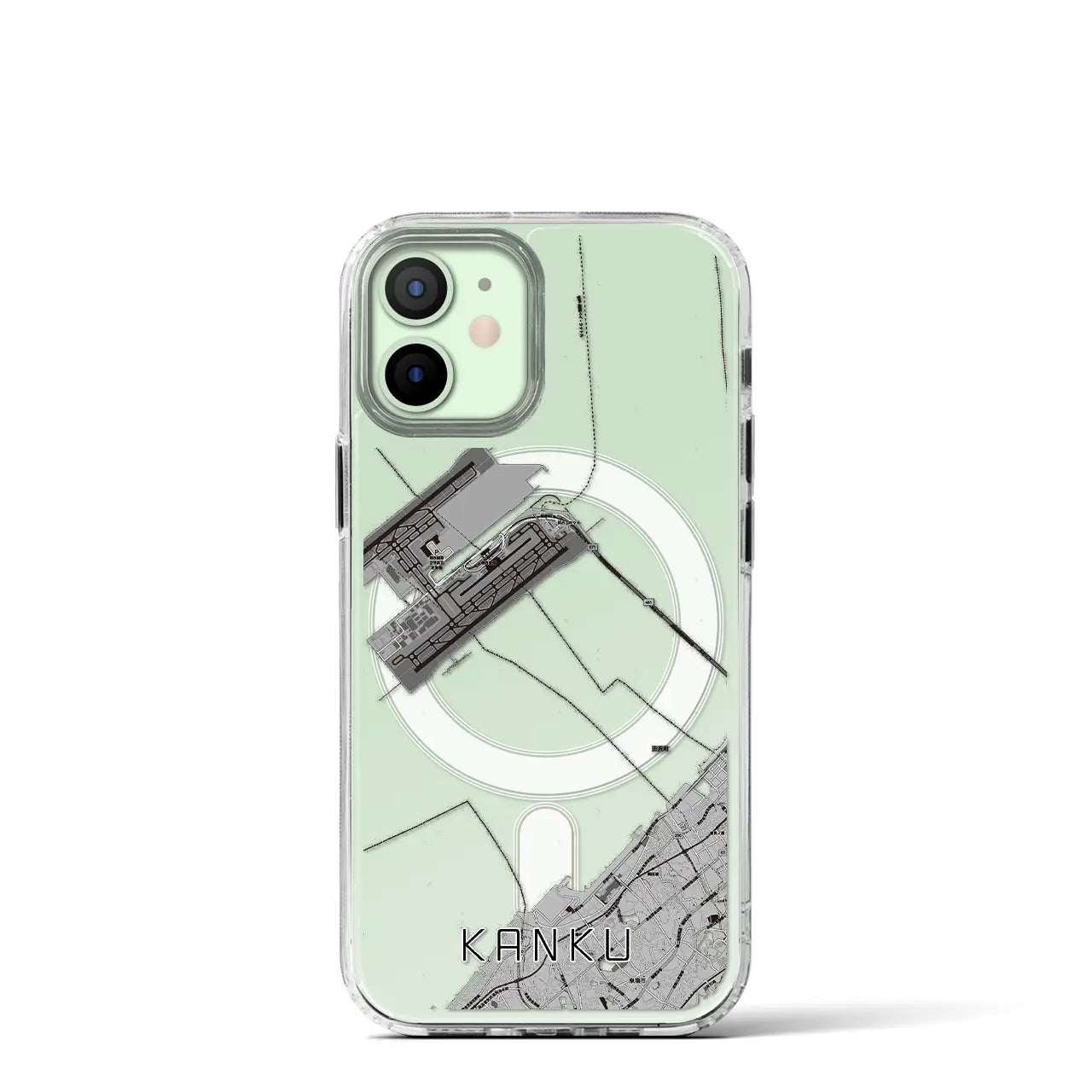 【関空(大阪府)】地図柄iPhoneケース(MagSafeタイプ)