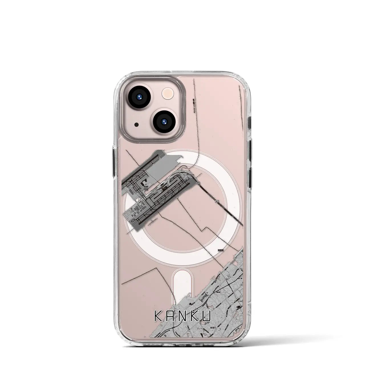 【関空(大阪府)】地図柄iPhoneケース(MagSafeタイプ)