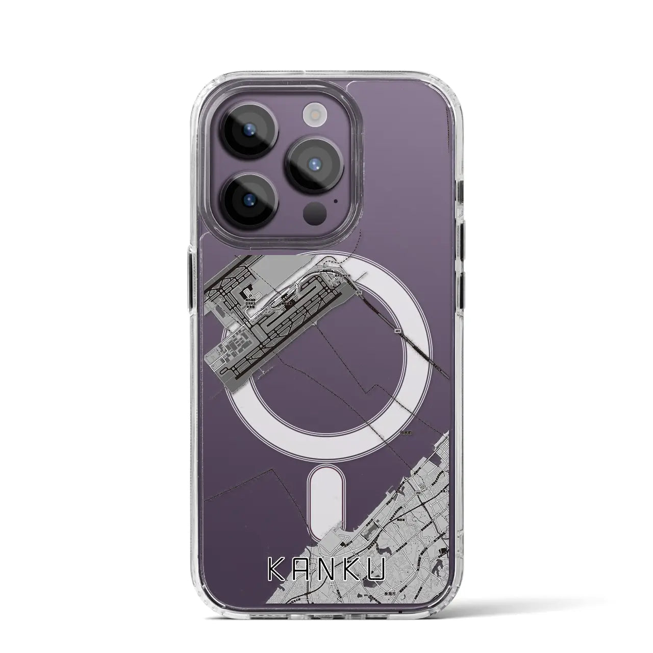 【関空(大阪府)】地図柄iPhoneケース(MagSafeタイプ)