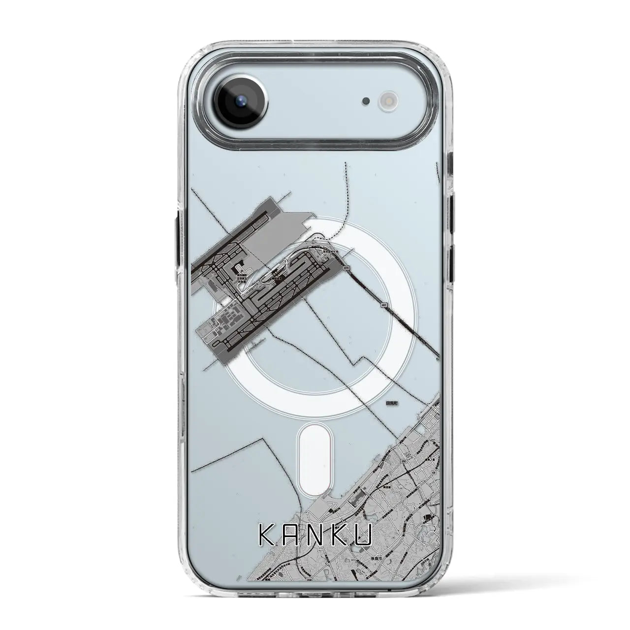 【関空(大阪府)】地図柄iPhoneケース(MagSafeタイプ)