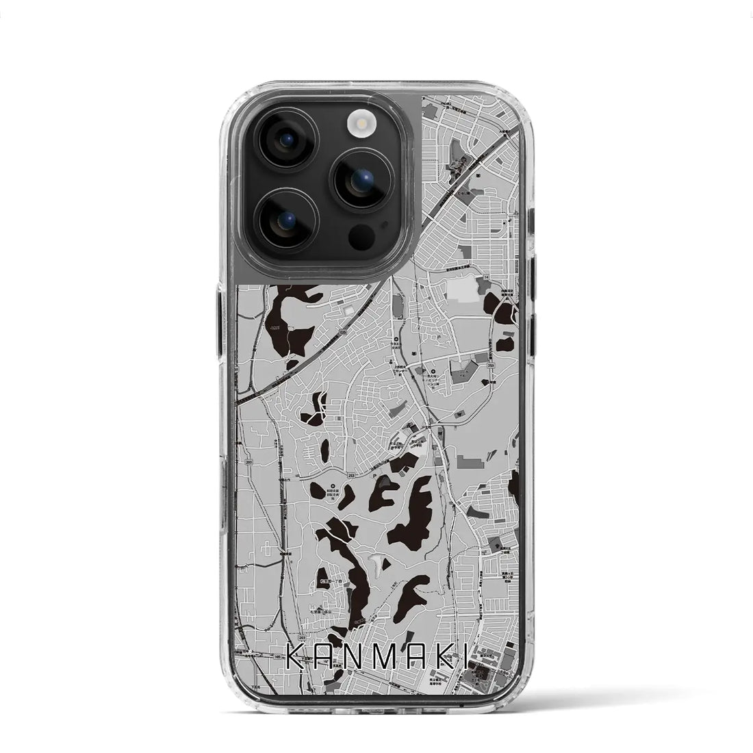 【上牧(奈良県)】地図柄iPhoneケース(MagSafeタイプ)