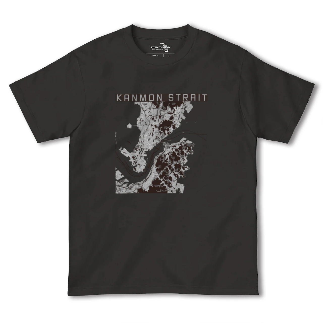 【関門海峡(山口県)】地図柄ヘビーウェイトTシャツ