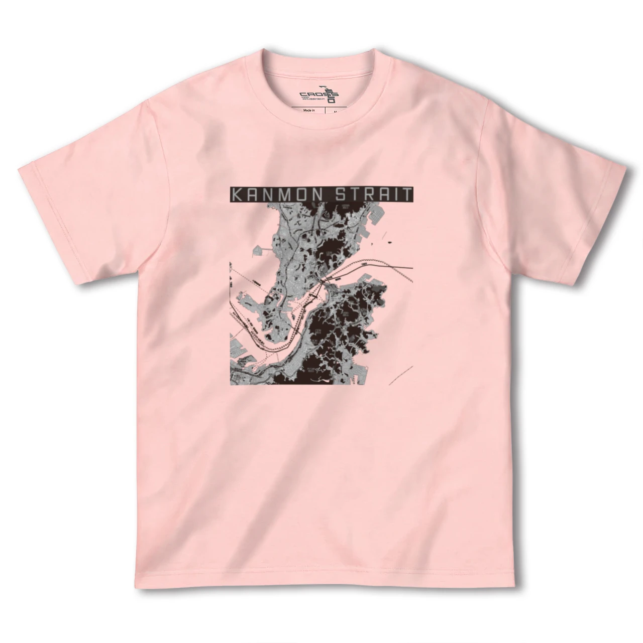 【関門海峡(山口県)】地図柄ヘビーウェイトTシャツ