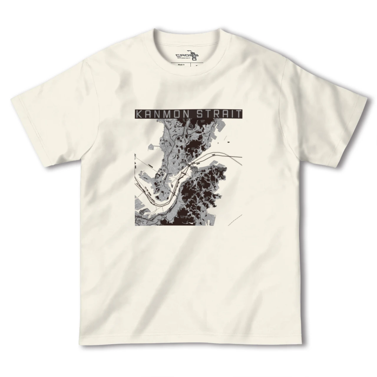 【関門海峡(山口県)】地図柄ヘビーウェイトTシャツ