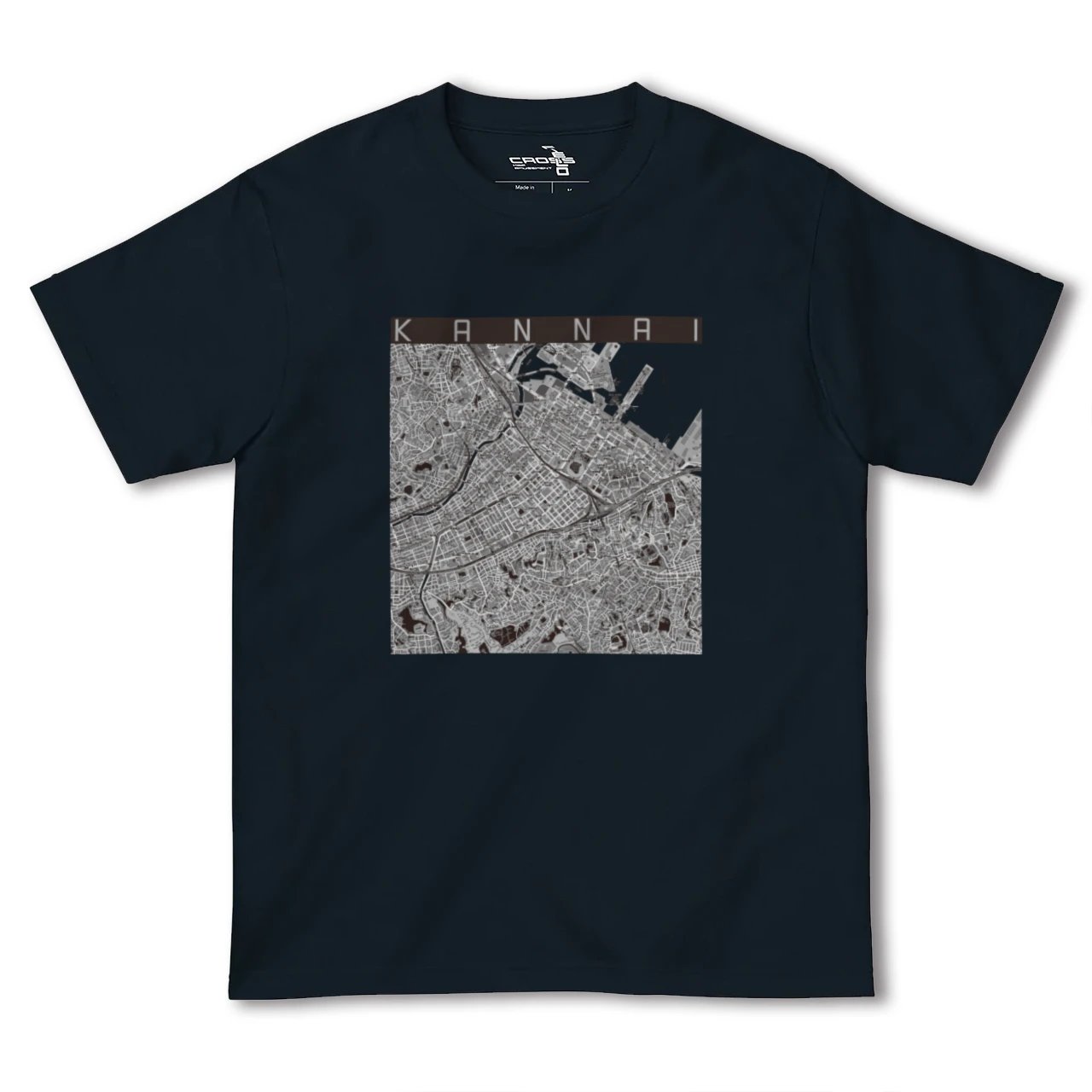 【関内(神奈川県)】地図柄ヘビーウェイトTシャツ