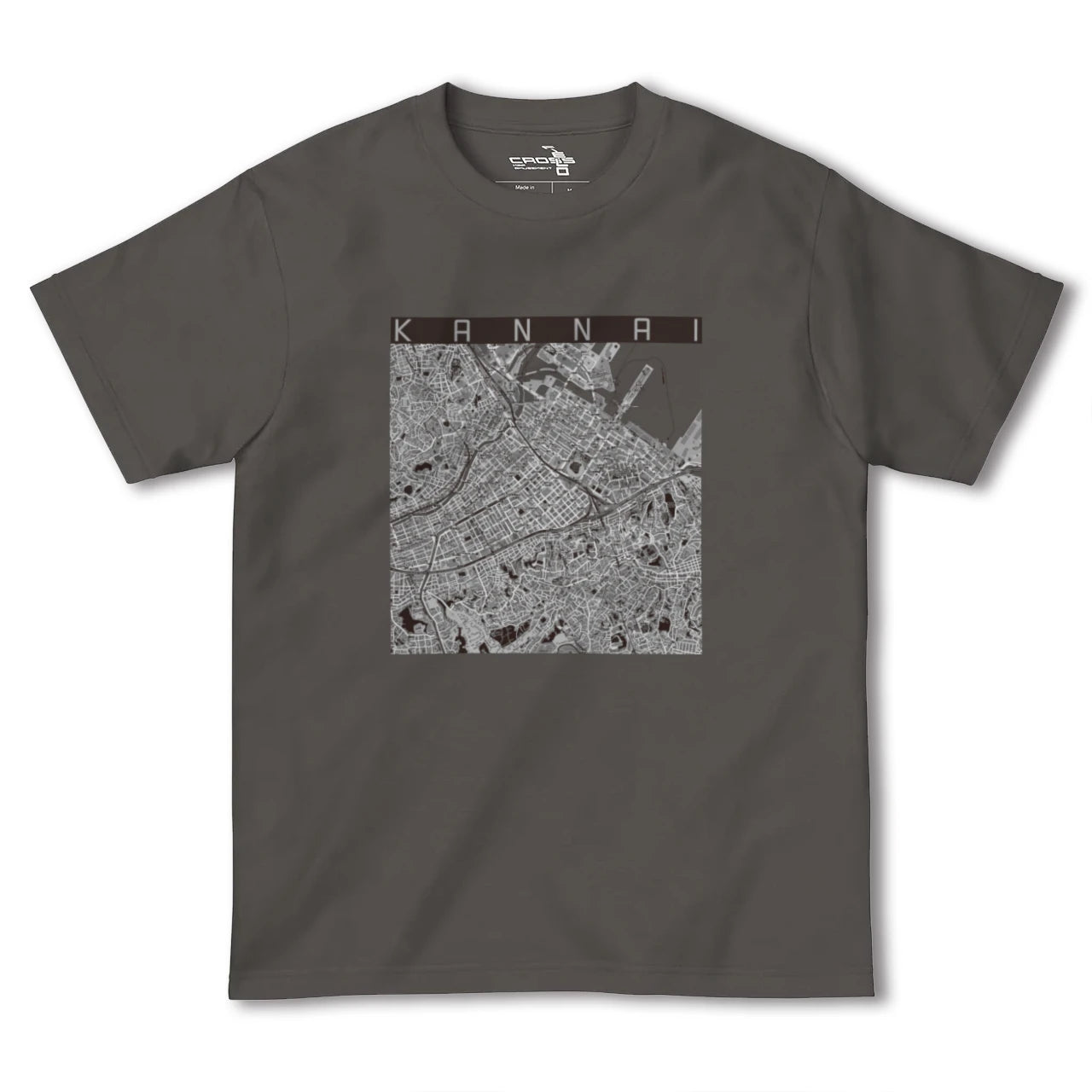 【関内(神奈川県)】地図柄ヘビーウェイトTシャツ