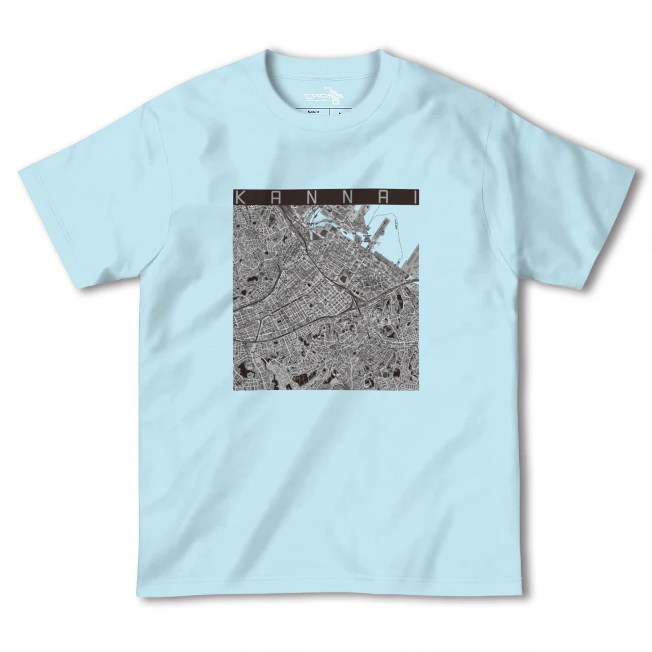 【関内(神奈川県)】地図柄ヘビーウェイトTシャツ