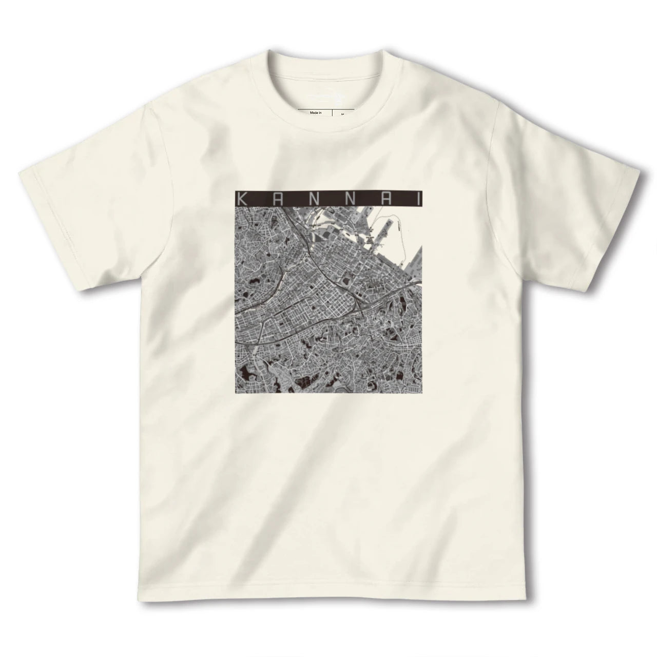 【関内(神奈川県)】地図柄ヘビーウェイトTシャツ