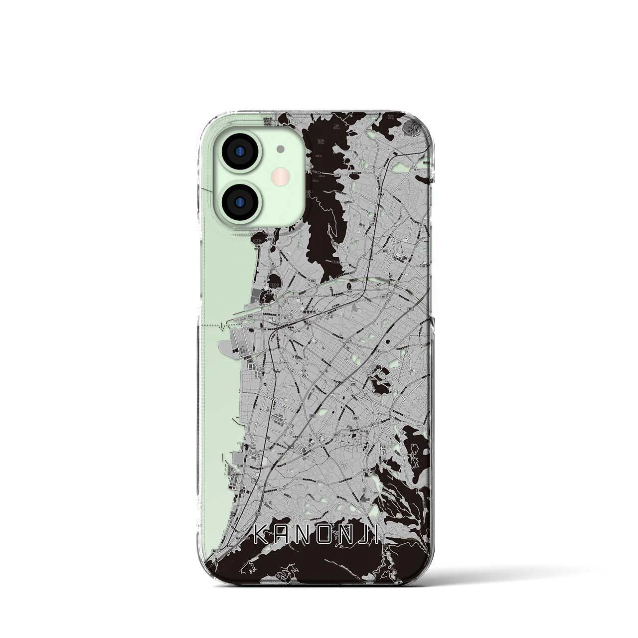 【観音寺(香川県)】地図柄iPhoneケース(クリアタイプ)