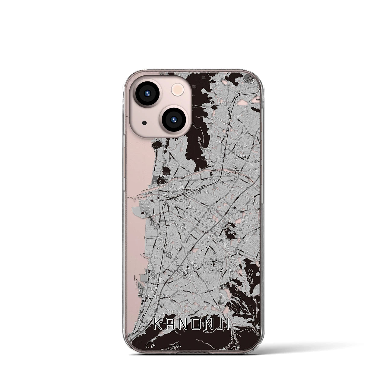 【観音寺(香川県)】地図柄iPhoneケース(クリアタイプ)