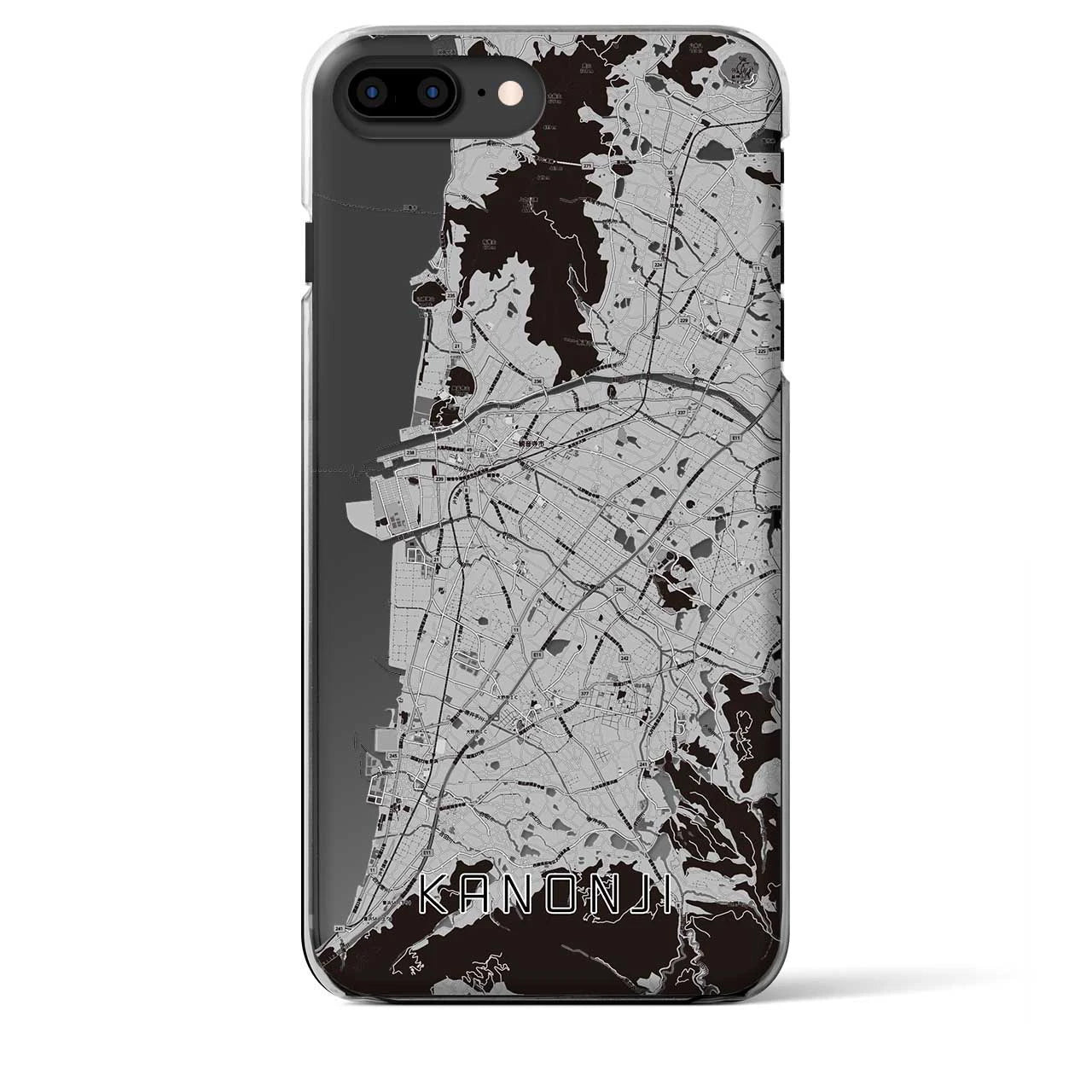 【観音寺(香川県)】地図柄iPhoneケース(クリアタイプ)