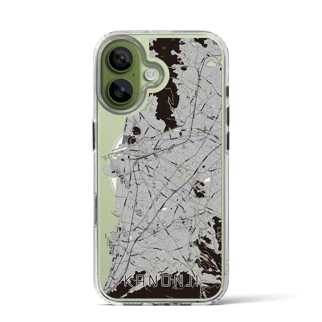 【観音寺(香川県)】地図柄iPhoneケース(MagSafeタイプ)