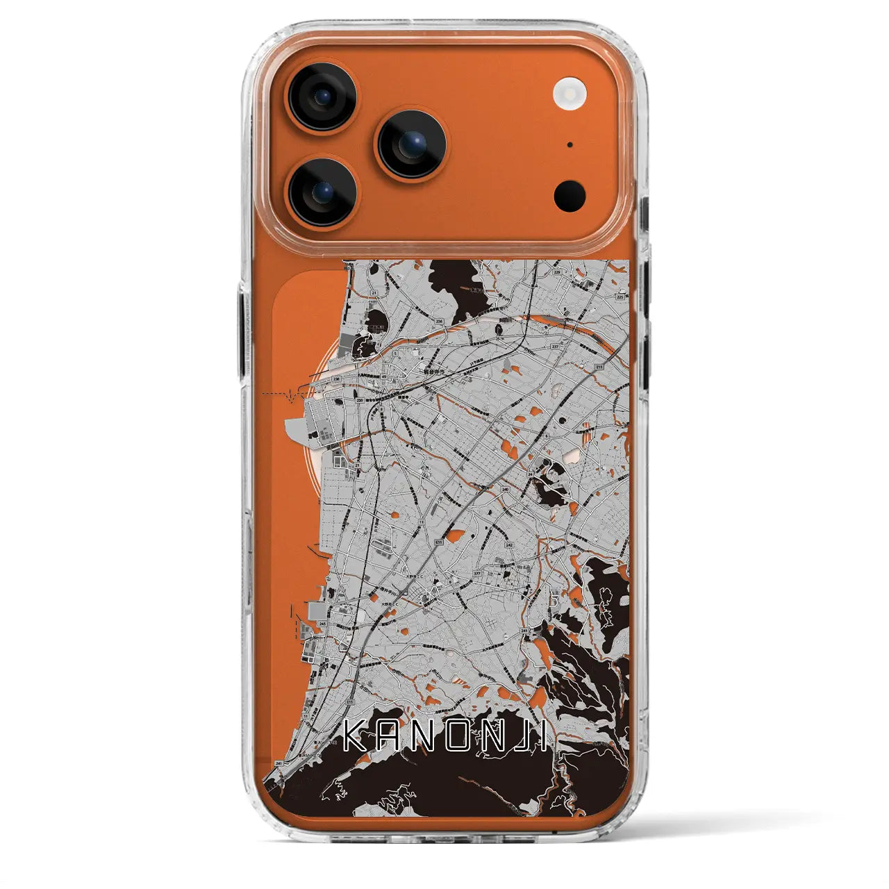 【観音寺(香川県)】地図柄iPhoneケース(MagSafeタイプ)