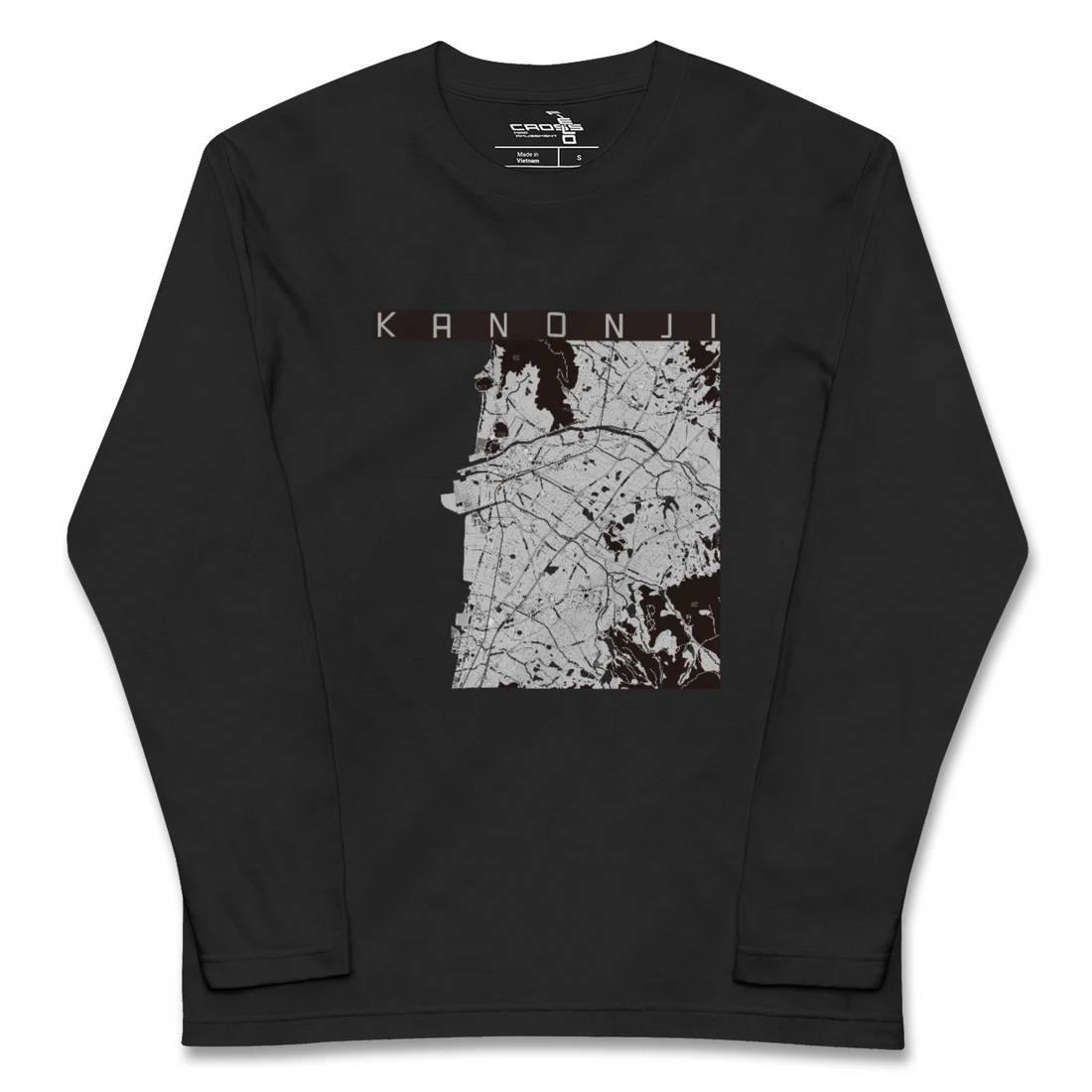 【観音寺(香川県)】地図柄ロングスリーブTシャツ