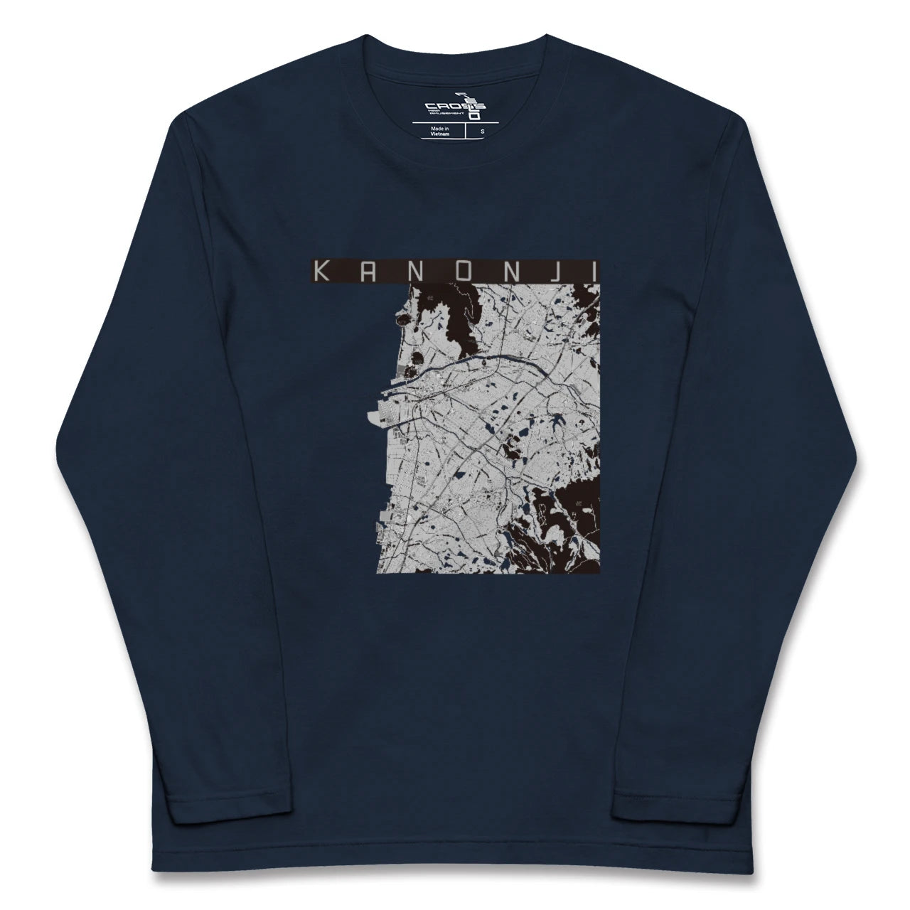 【観音寺(香川県)】地図柄ロングスリーブTシャツ