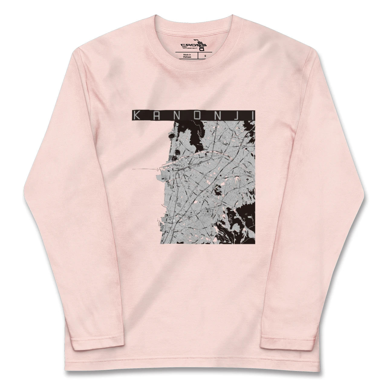 【観音寺(香川県)】地図柄ロングスリーブTシャツ