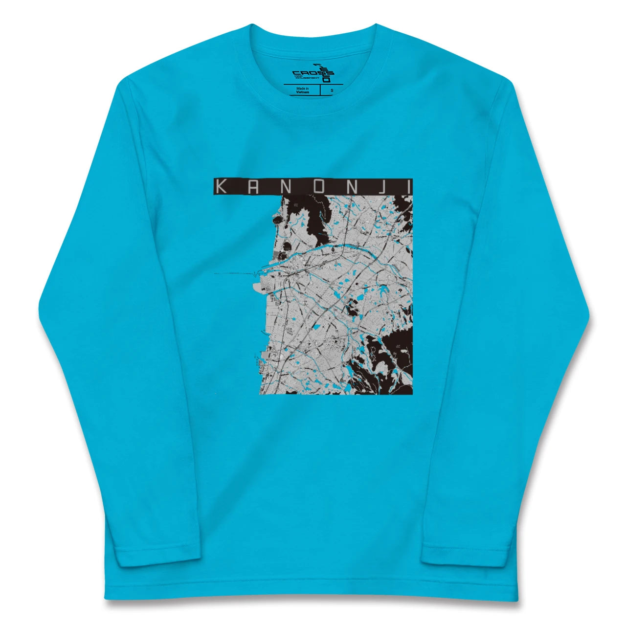 【観音寺(香川県)】地図柄ロングスリーブTシャツ