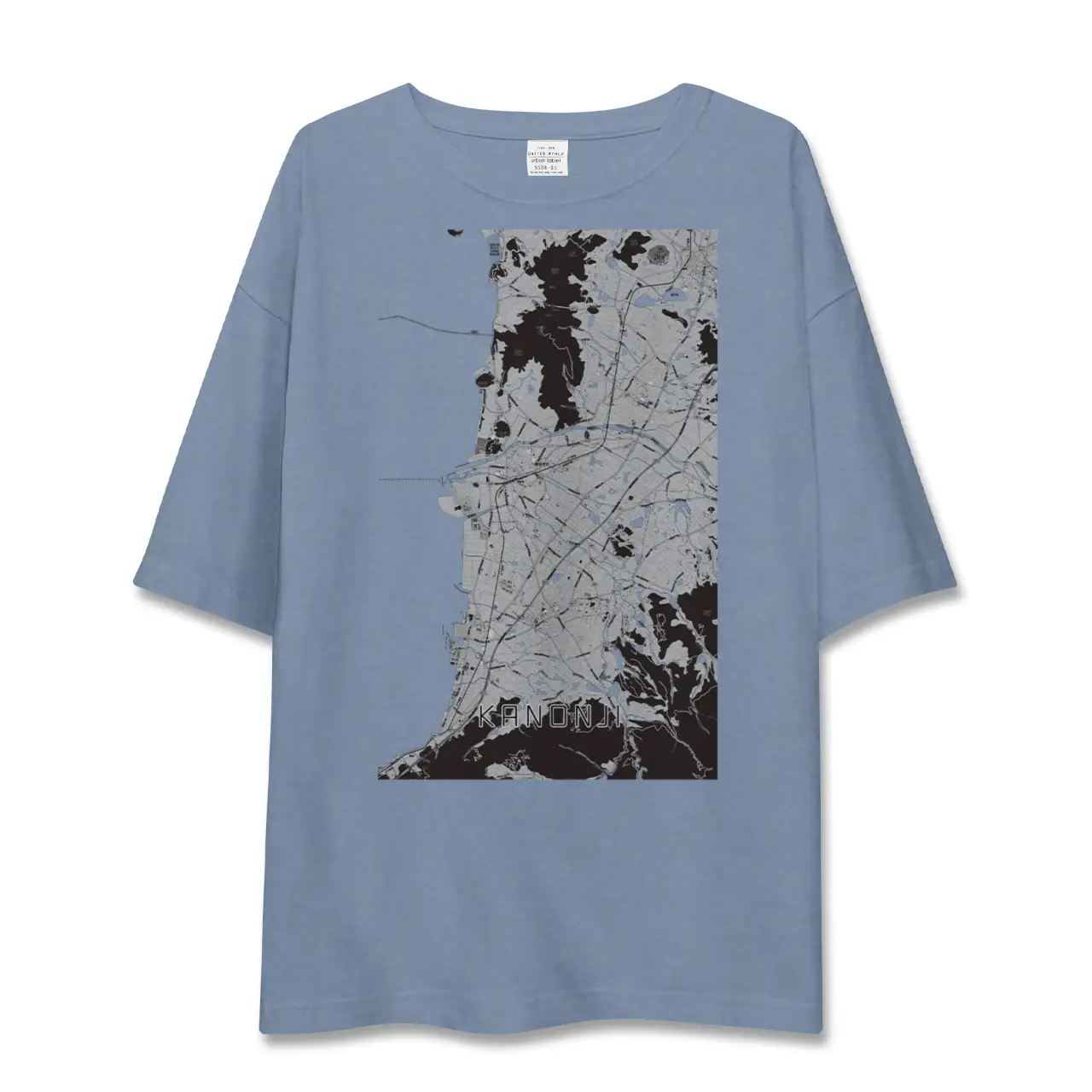【観音寺(香川県)】地図柄ビッグシルエットTシャツ