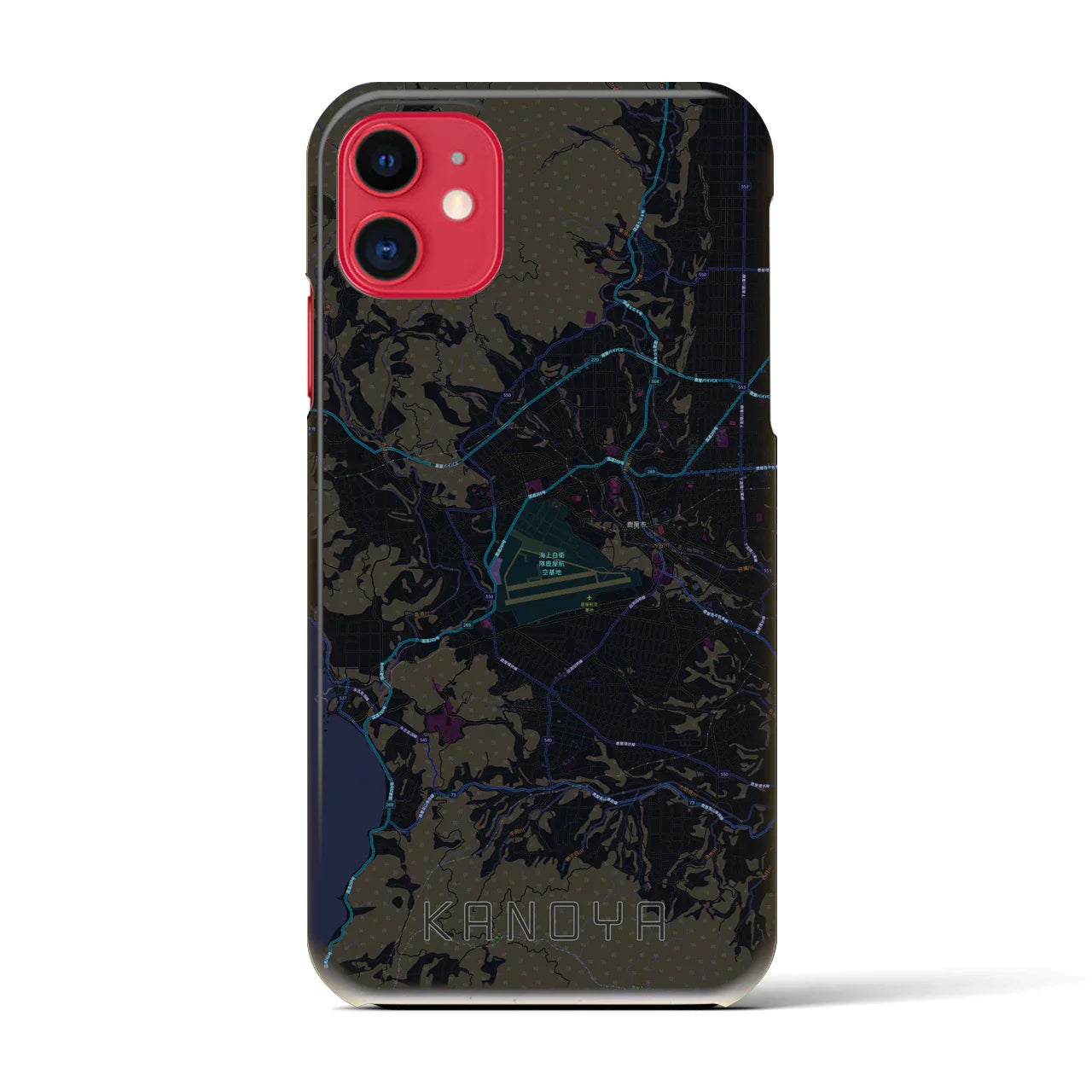 【鹿屋(鹿児島県)】地図柄iPhoneケース(バックカバータイプ)