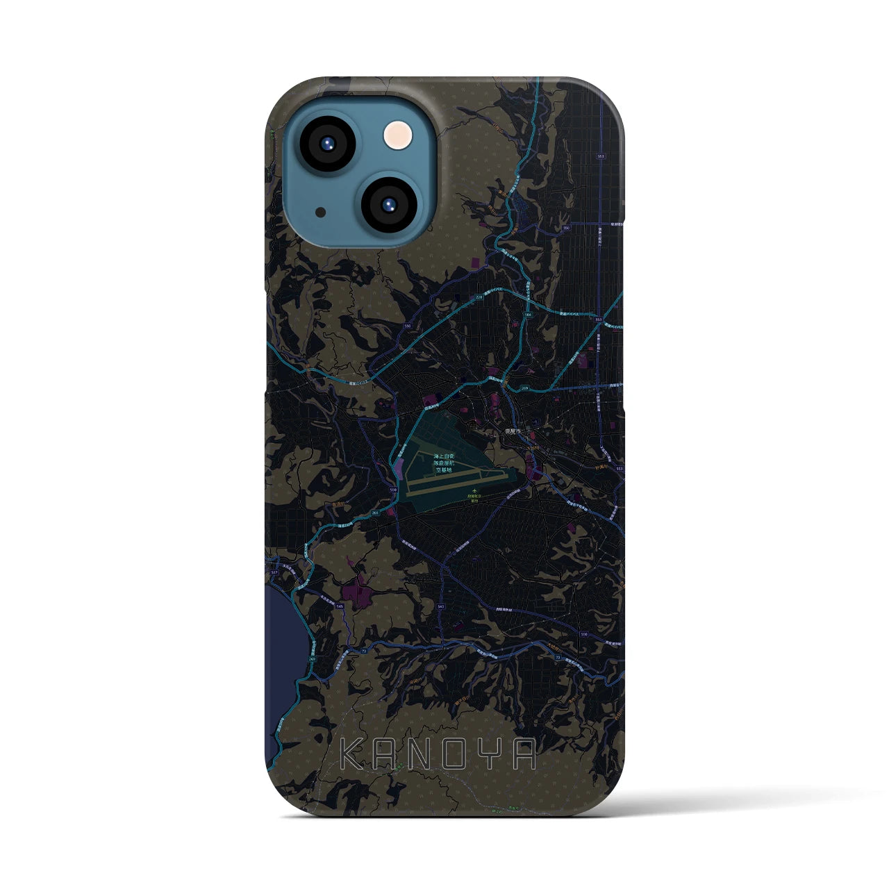 【鹿屋(鹿児島県)】地図柄iPhoneケース(バックカバータイプ)