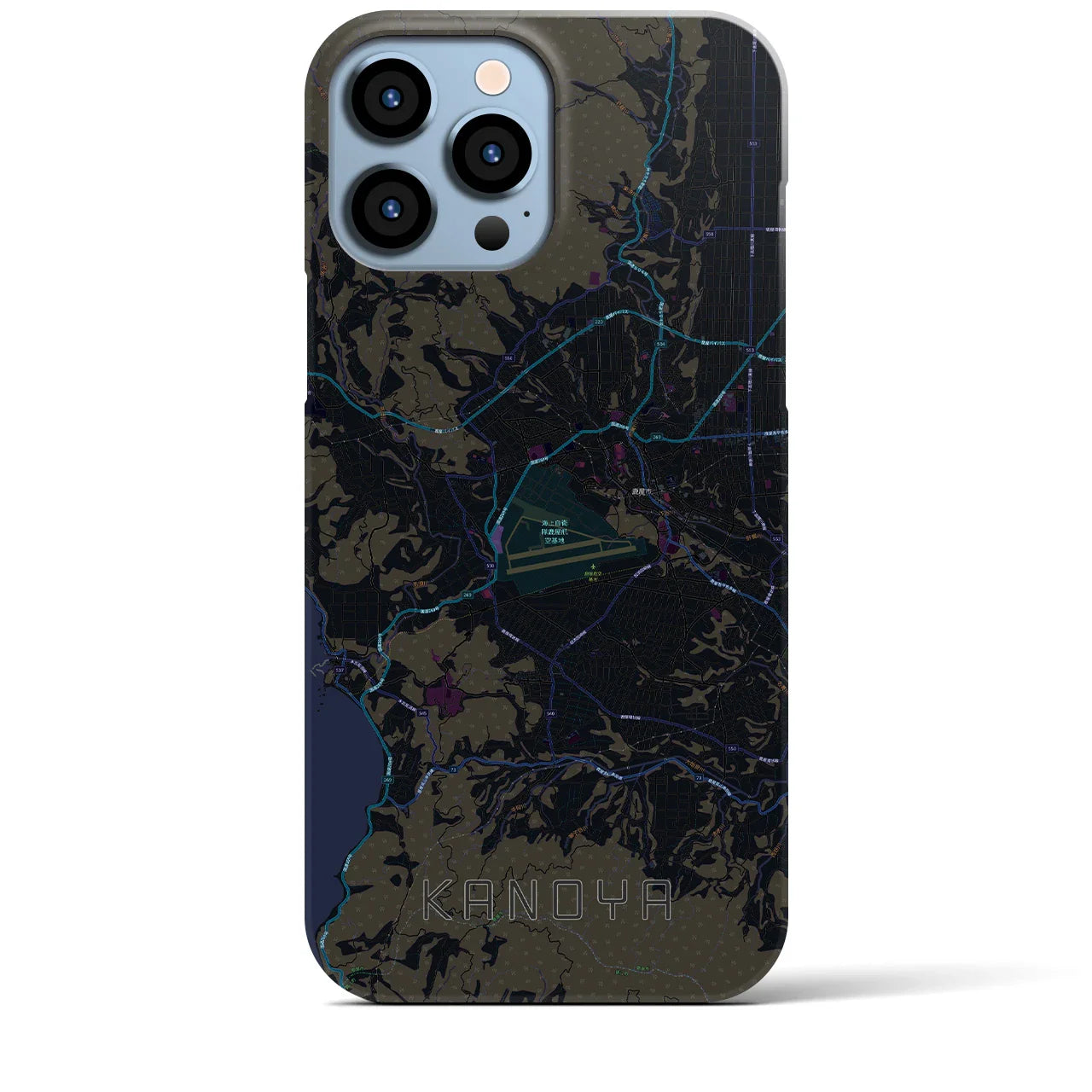 【鹿屋(鹿児島県)】地図柄iPhoneケース(バックカバータイプ)