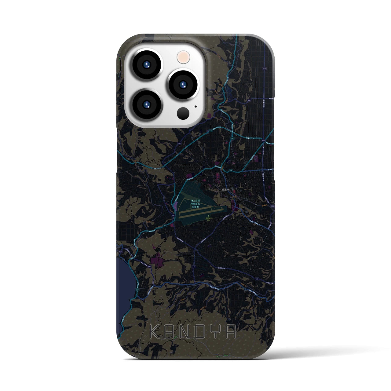 【鹿屋(鹿児島県)】地図柄iPhoneケース(バックカバータイプ)