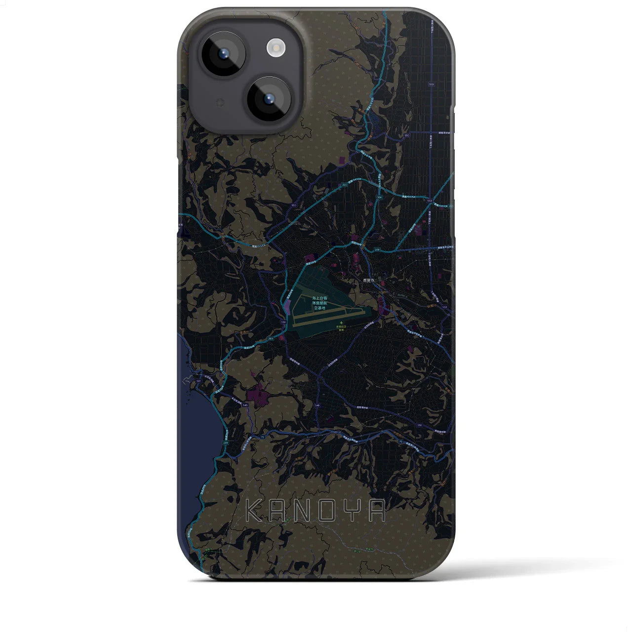 【鹿屋(鹿児島県)】地図柄iPhoneケース(バックカバータイプ)