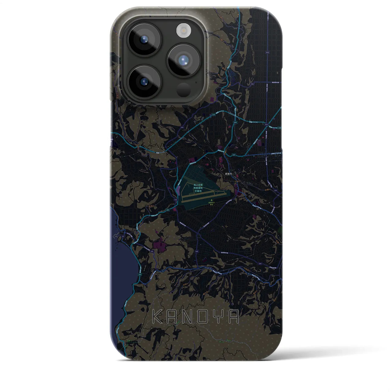 【鹿屋(鹿児島県)】地図柄iPhoneケース(バックカバータイプ)