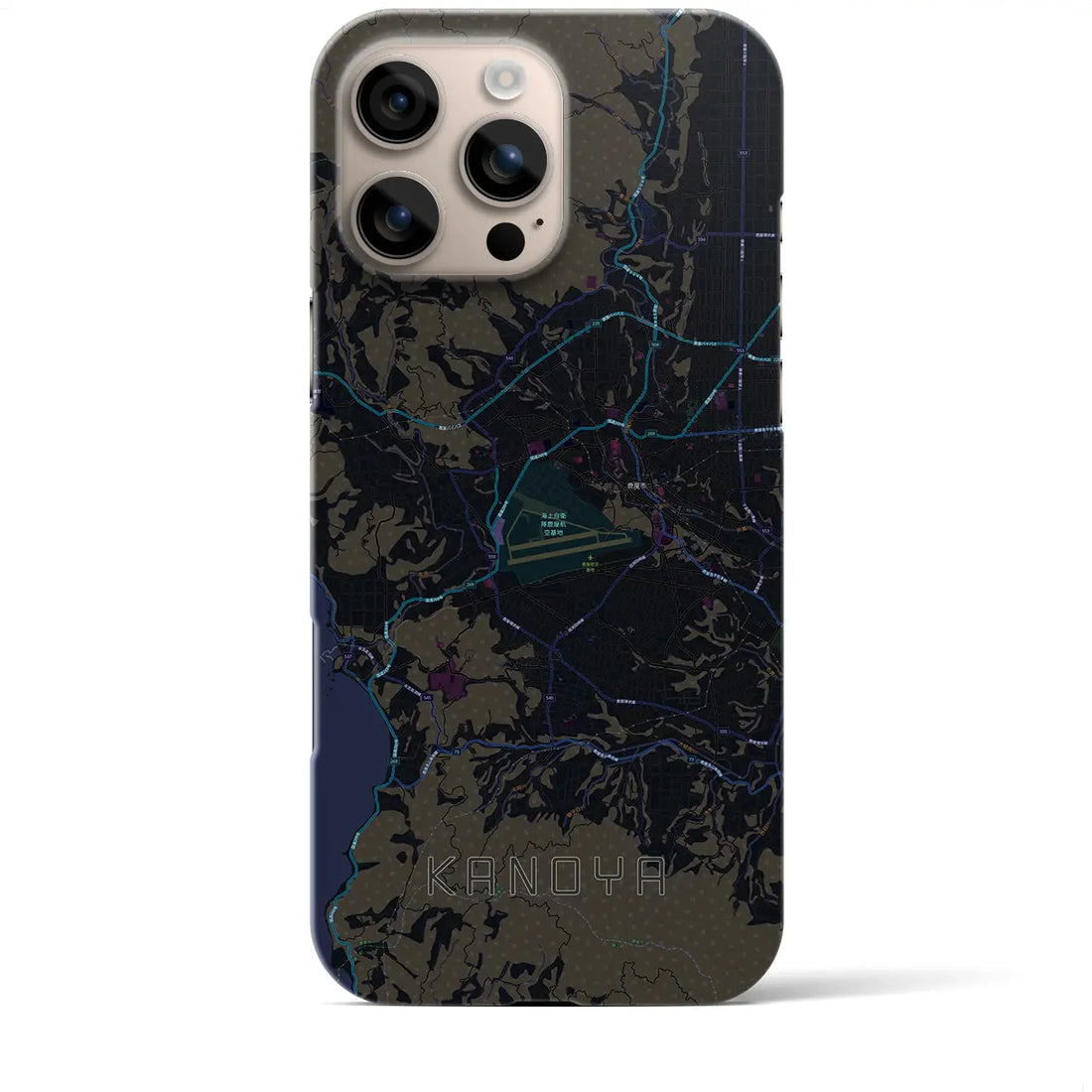 【鹿屋(鹿児島県)】地図柄iPhoneケース(バックカバータイプ)