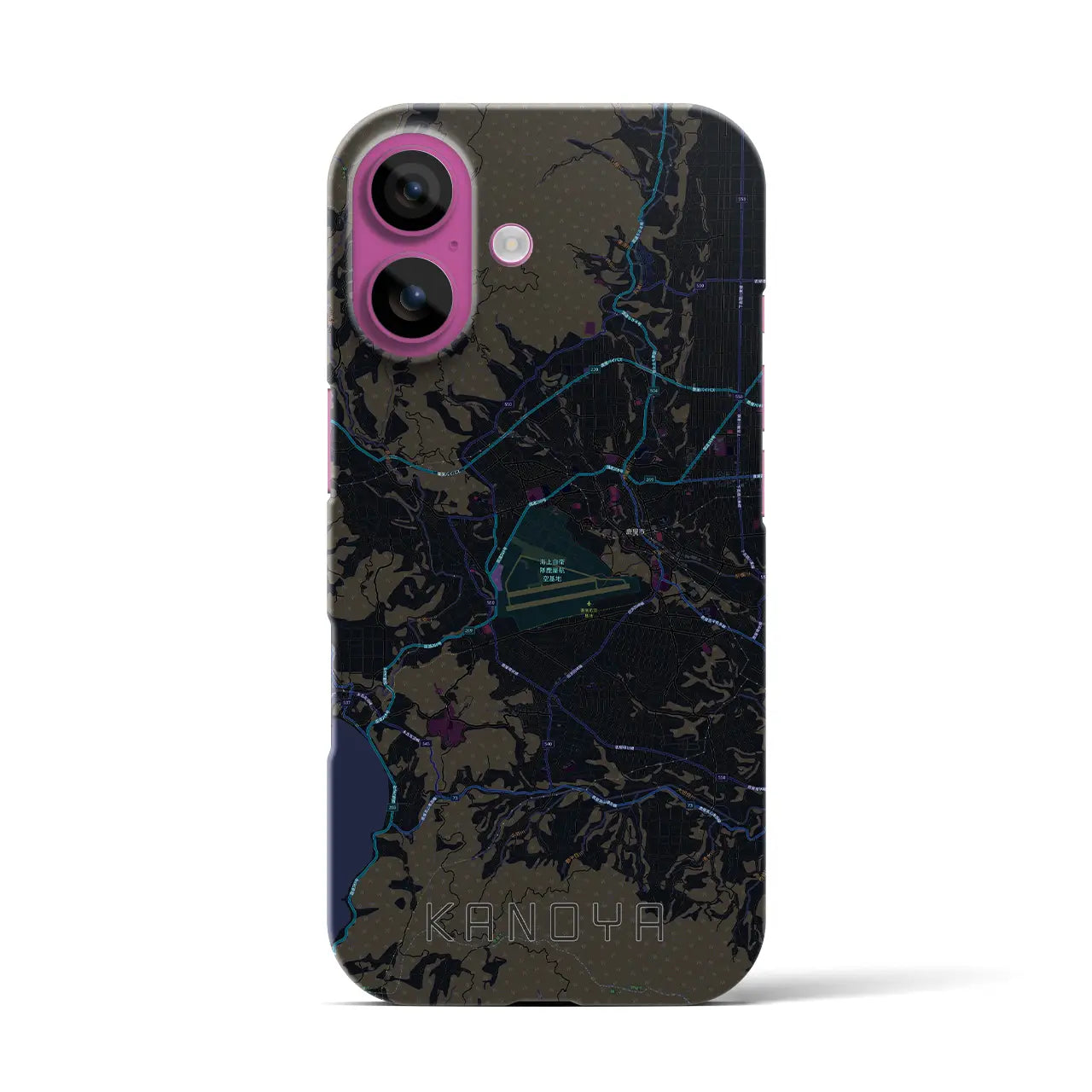 【鹿屋(鹿児島県)】地図柄iPhoneケース(バックカバータイプ)
