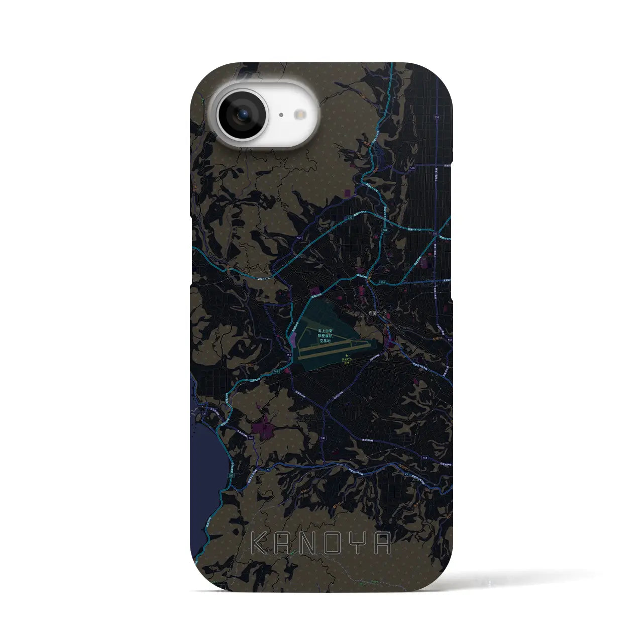 【鹿屋(鹿児島県)】地図柄iPhoneケース(バックカバータイプ)