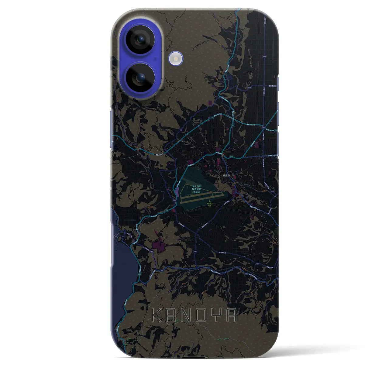 【鹿屋(鹿児島県)】地図柄iPhoneケース(バックカバータイプ)