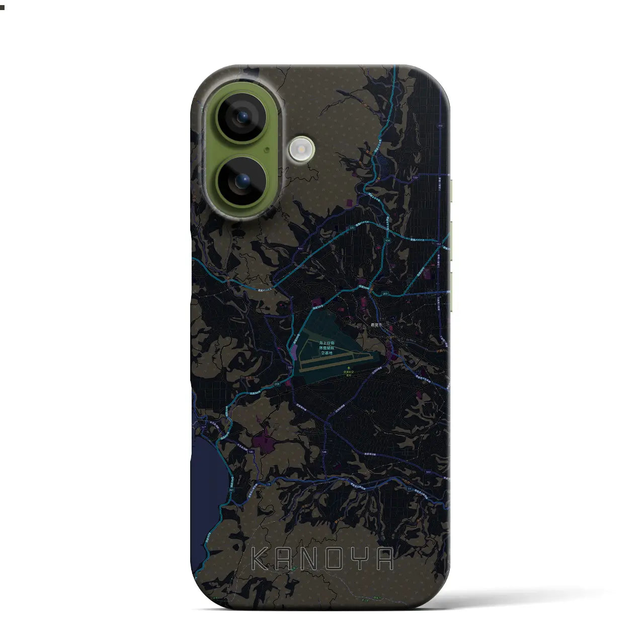 【鹿屋(鹿児島県)】地図柄iPhoneケース(バックカバータイプ)