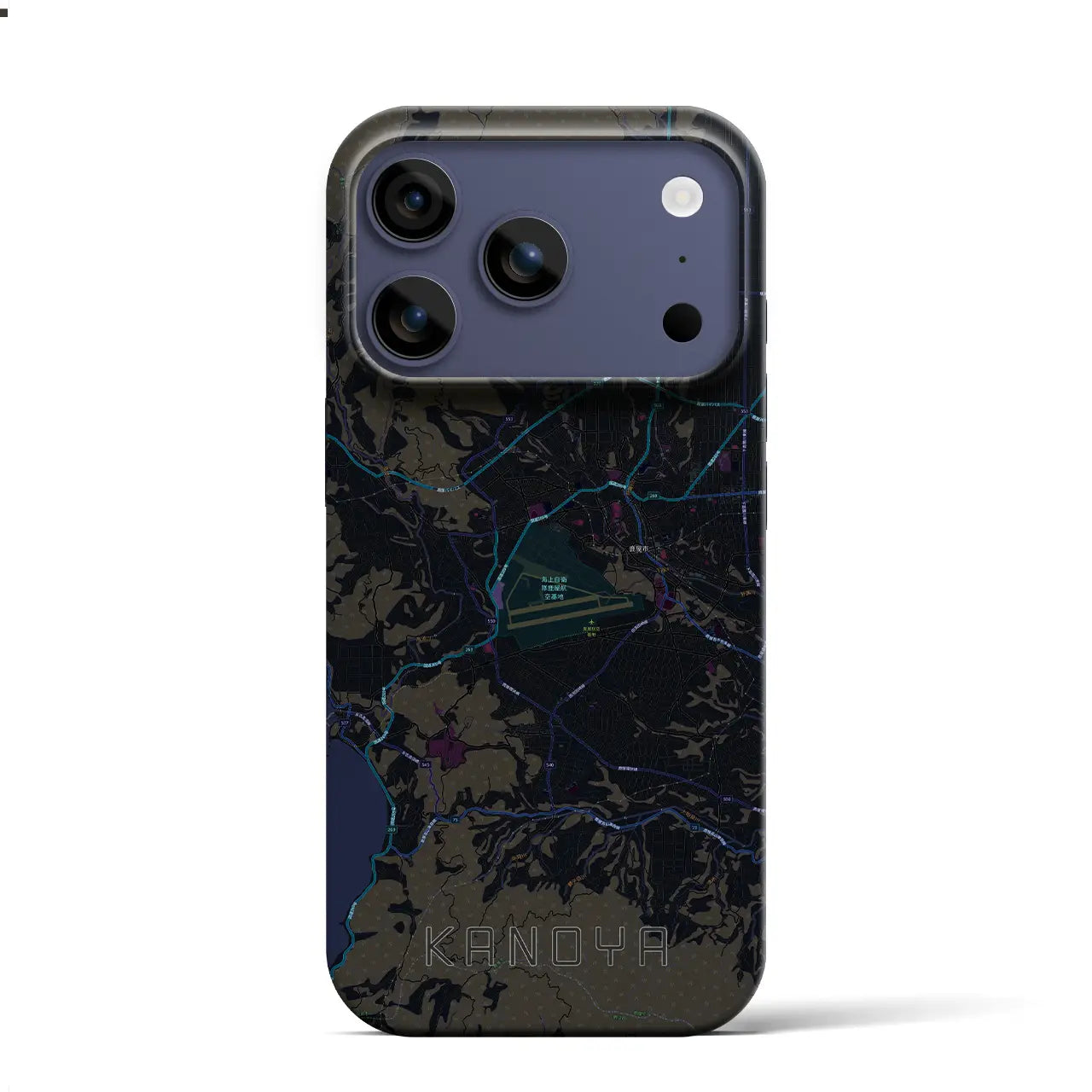 【鹿屋(鹿児島県)】地図柄iPhoneケース(バックカバータイプ)