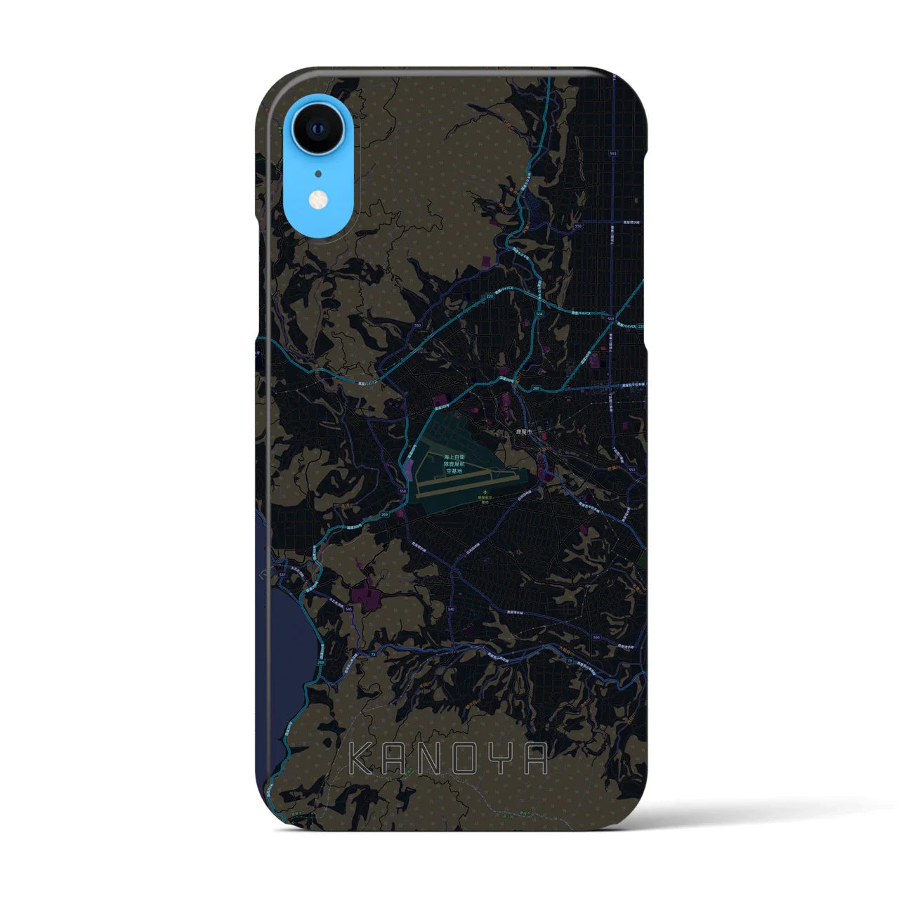 【鹿屋(鹿児島県)】地図柄iPhoneケース(バックカバータイプ)