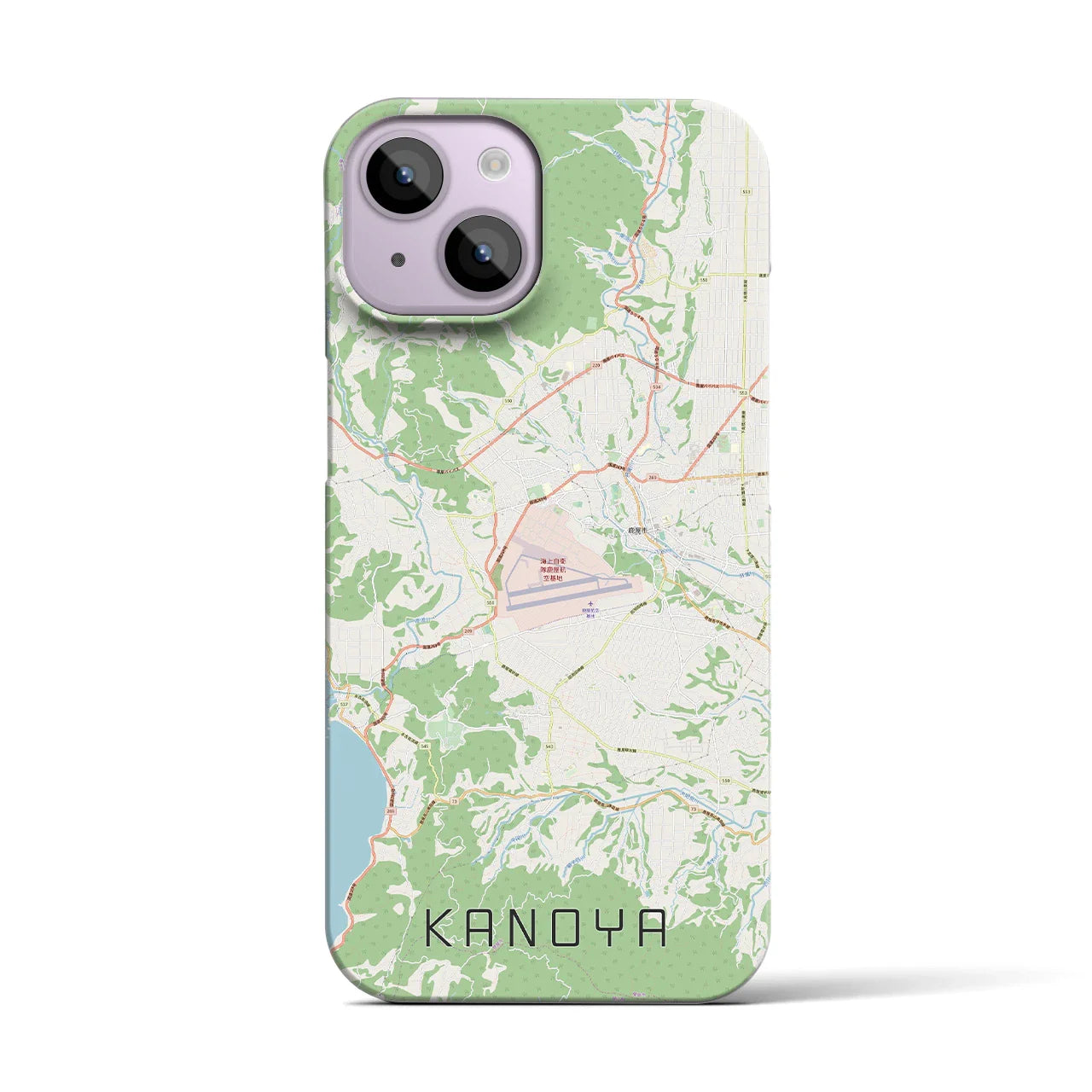 【鹿屋(鹿児島県)】地図柄iPhoneケース(バックカバータイプ)