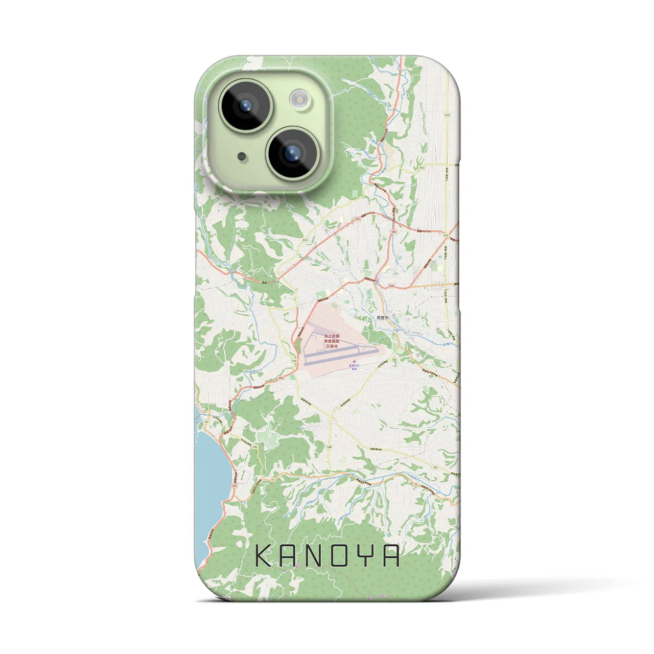 【鹿屋(鹿児島県)】地図柄iPhoneケース(バックカバータイプ)