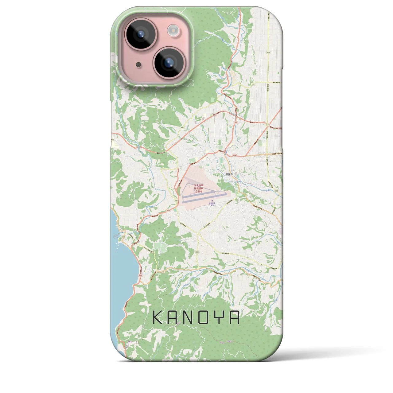 【鹿屋(鹿児島県)】地図柄iPhoneケース(バックカバータイプ)