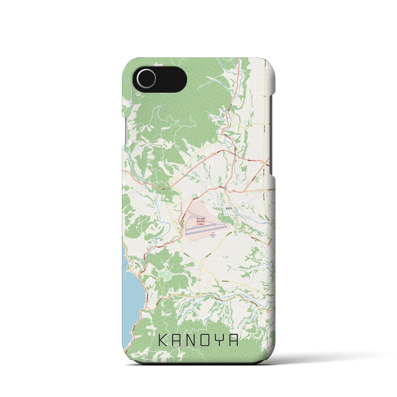 【鹿屋(鹿児島県)】地図柄iPhoneケース(バックカバータイプ)