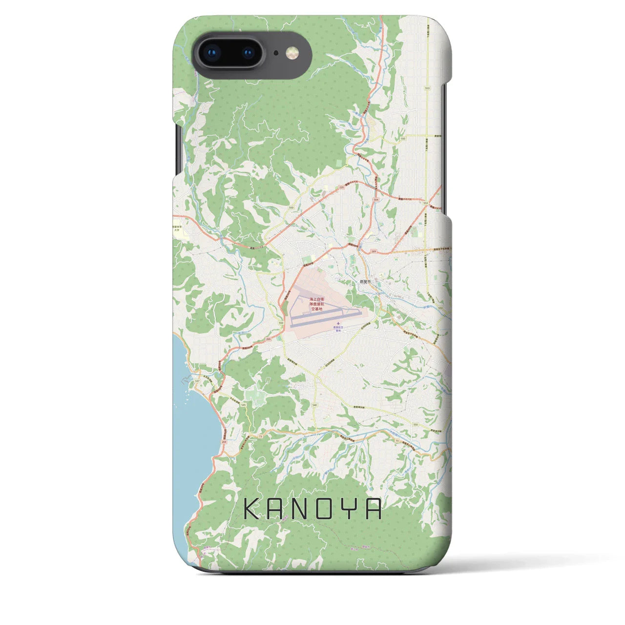 【鹿屋(鹿児島県)】地図柄iPhoneケース(バックカバータイプ)