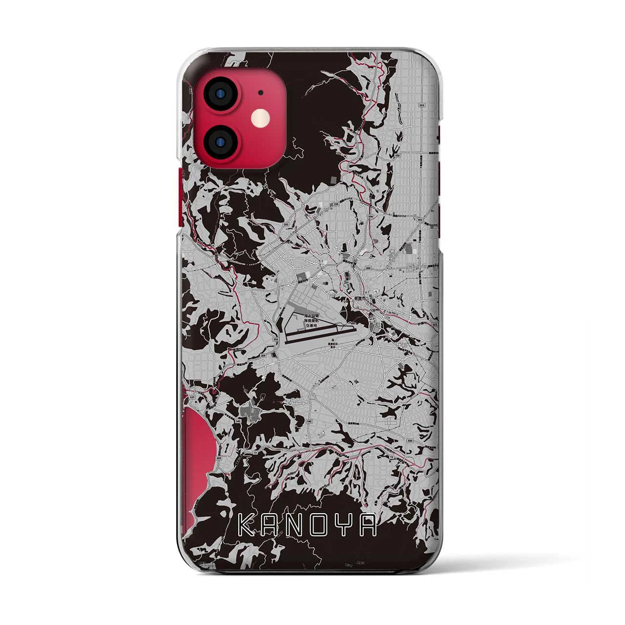 【鹿屋(鹿児島県)】地図柄iPhoneケース(クリアタイプ)