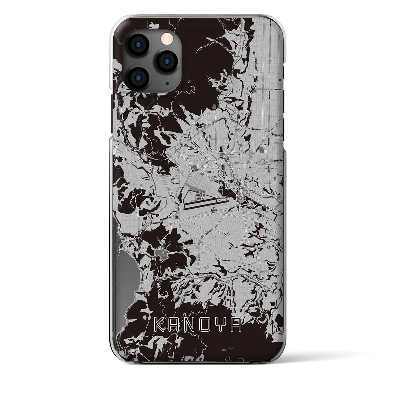 【鹿屋(鹿児島県)】地図柄iPhoneケース(クリアタイプ)