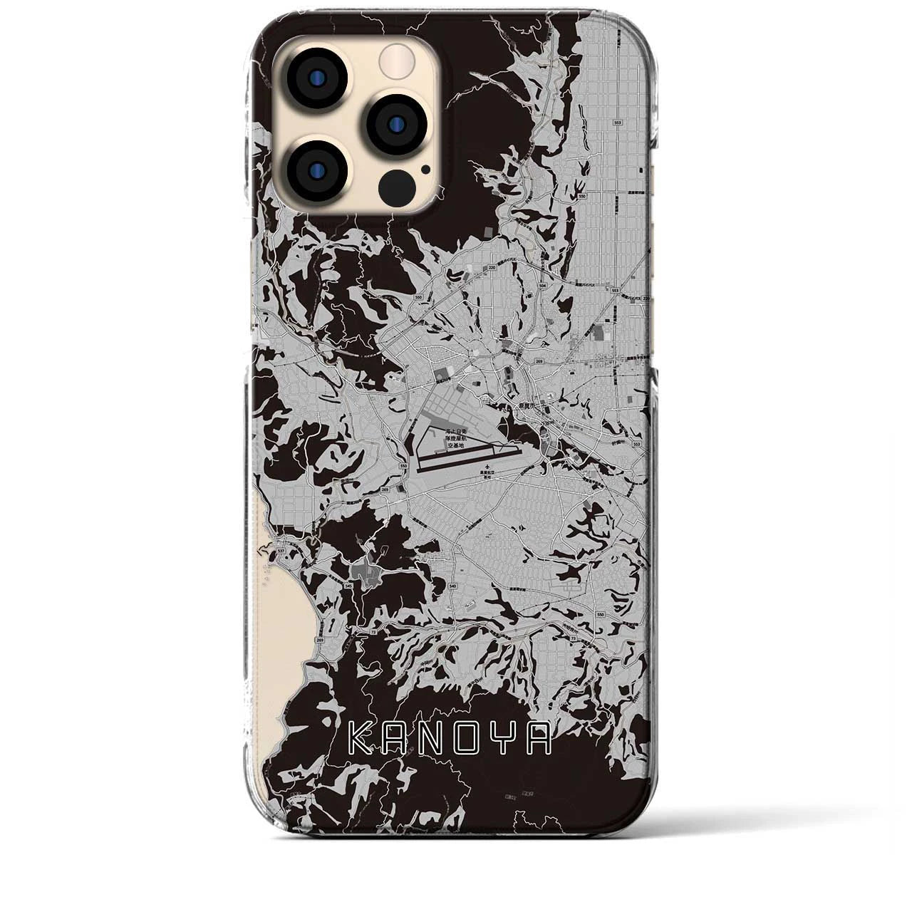 【鹿屋(鹿児島県)】地図柄iPhoneケース(クリアタイプ)