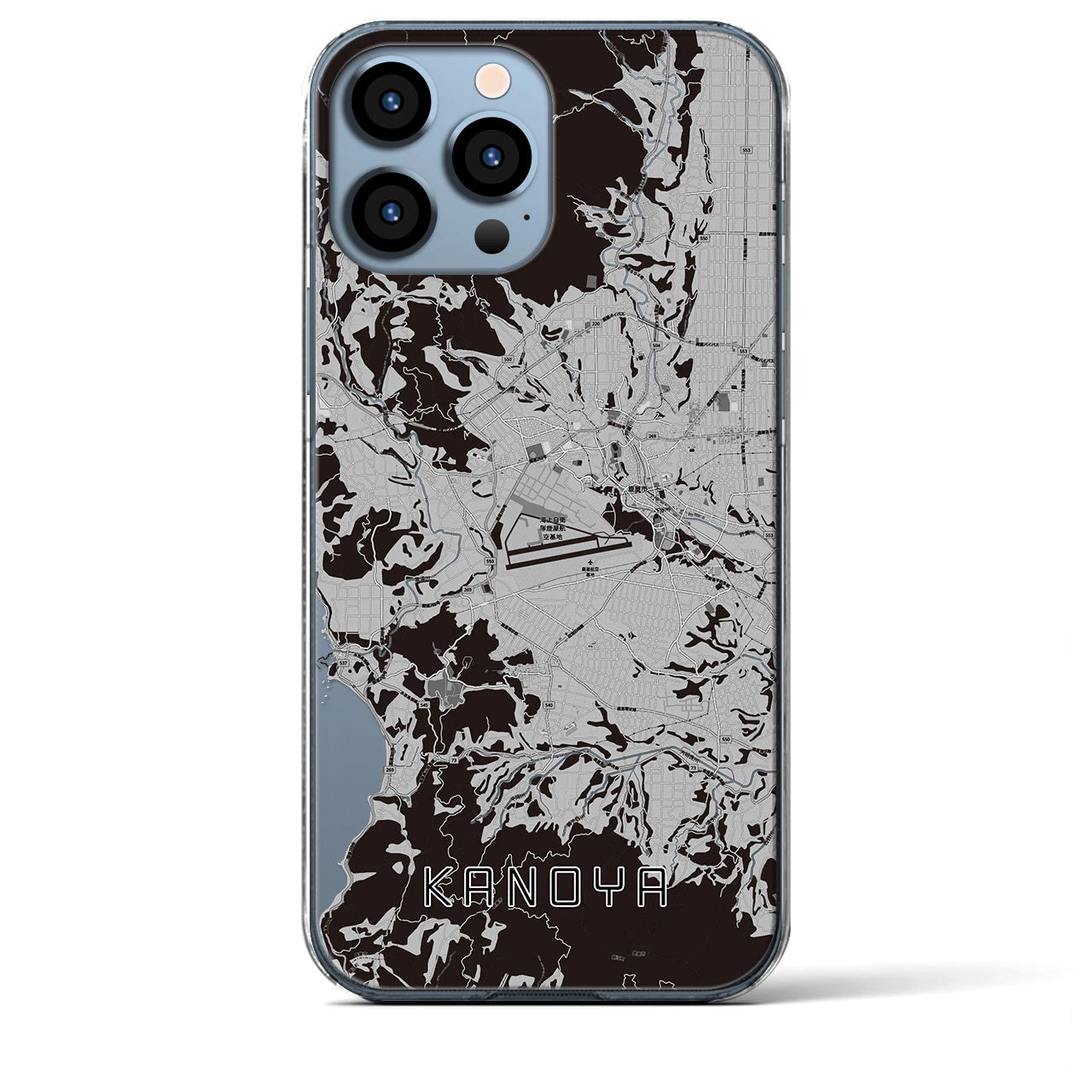 【鹿屋(鹿児島県)】地図柄iPhoneケース(クリアタイプ)