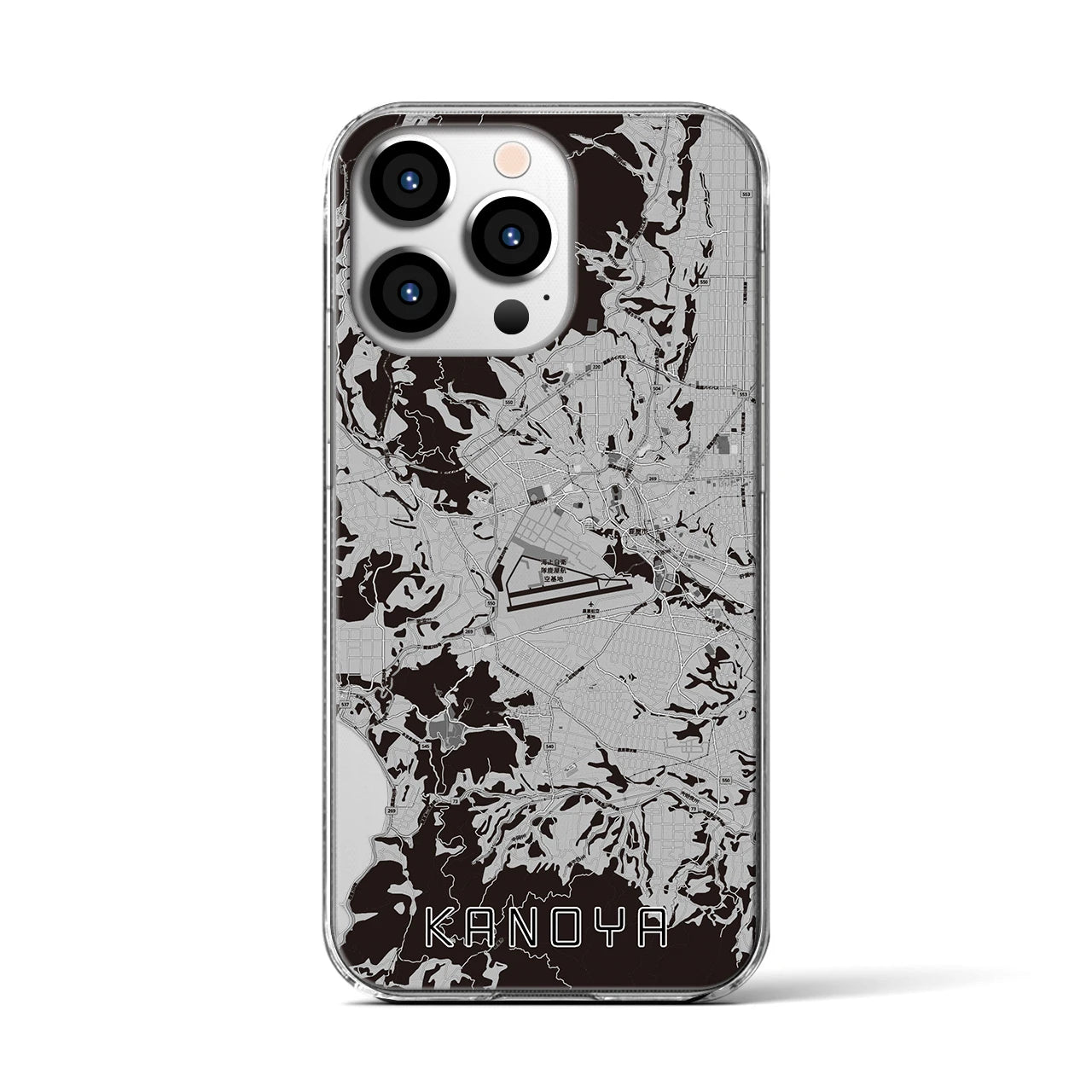 【鹿屋(鹿児島県)】地図柄iPhoneケース(クリアタイプ)