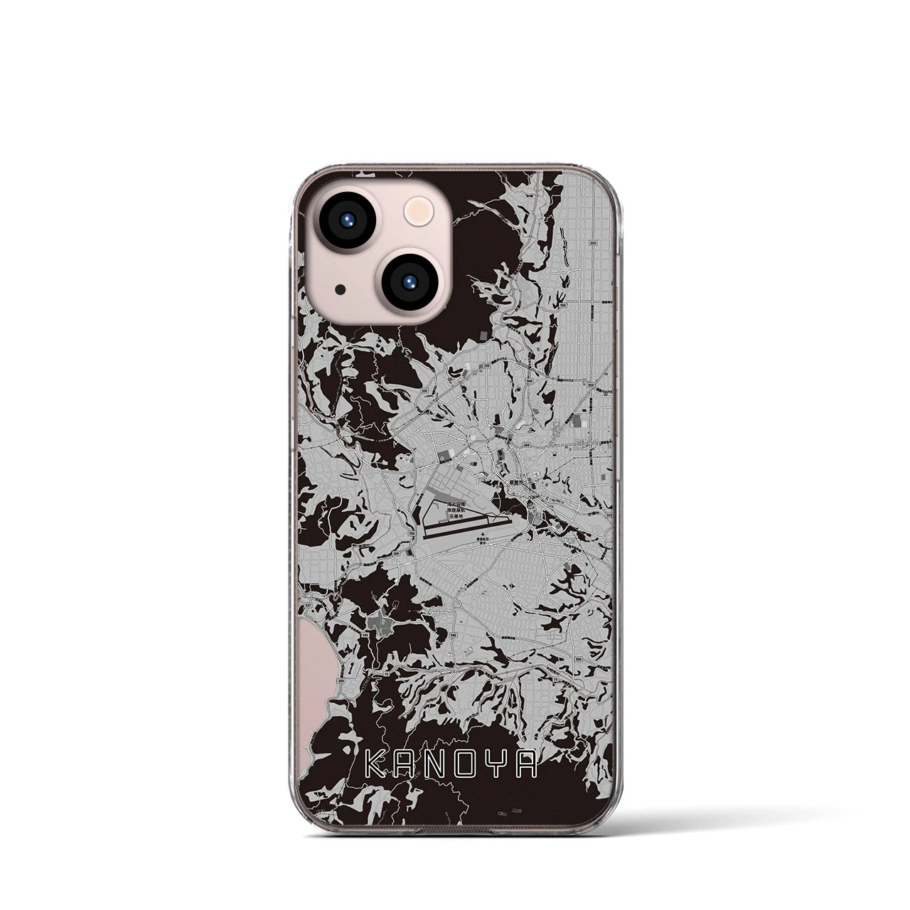 【鹿屋(鹿児島県)】地図柄iPhoneケース(クリアタイプ)