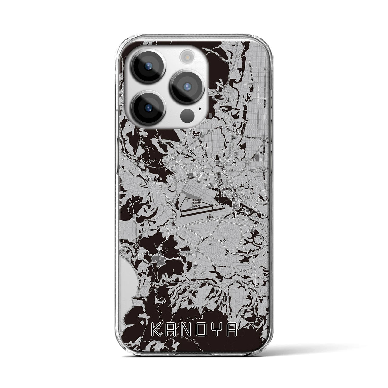 【鹿屋(鹿児島県)】地図柄iPhoneケース(クリアタイプ)